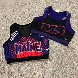 Two Women’s Cheerleading Sports Bras - Maine Stars Cheer Gym
